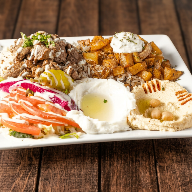 CHICHEN SHAWARMA PLATTER.